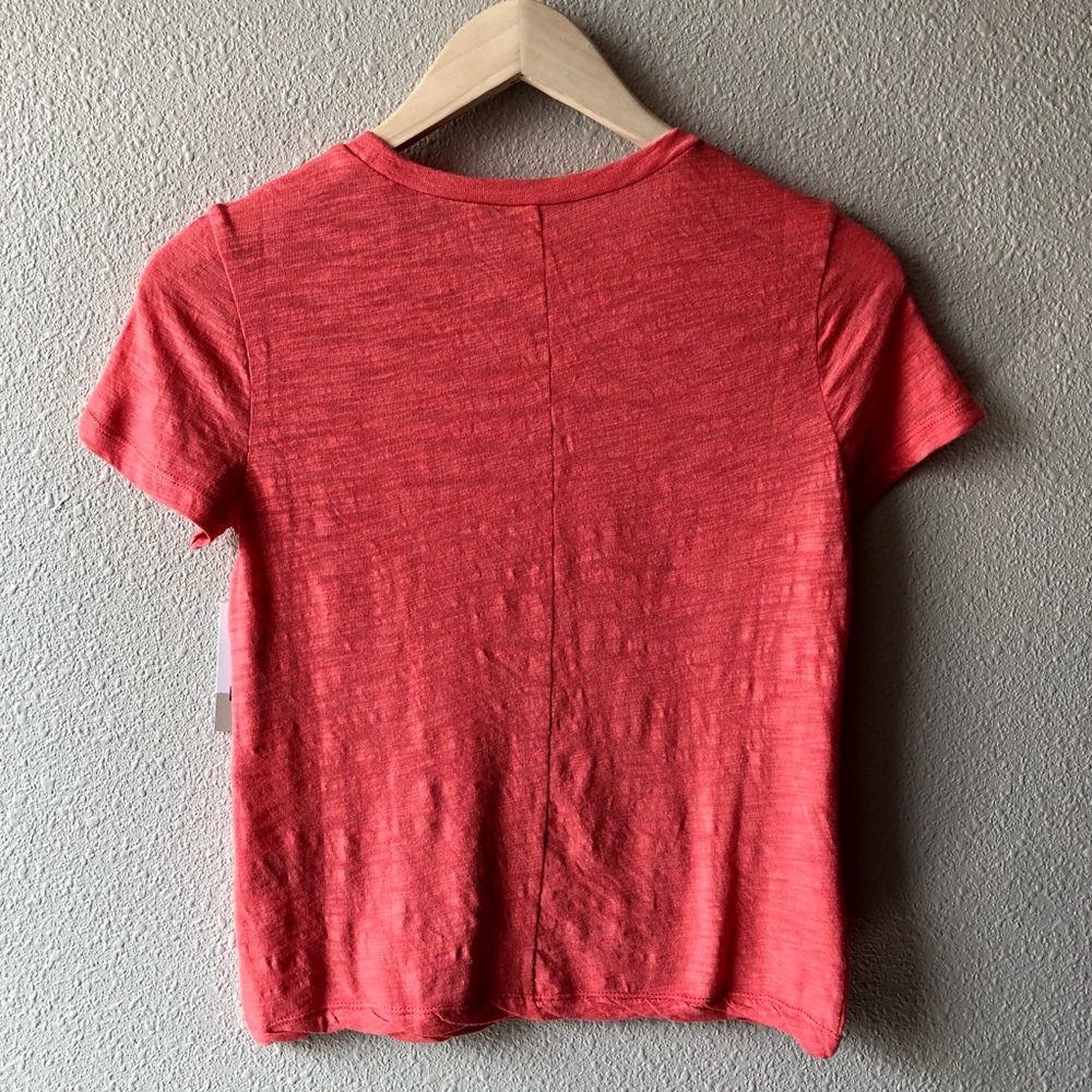 NWT Nordstrom BP Vintage Slub Tee in Red Hibiscus - Picture 8 of 8
